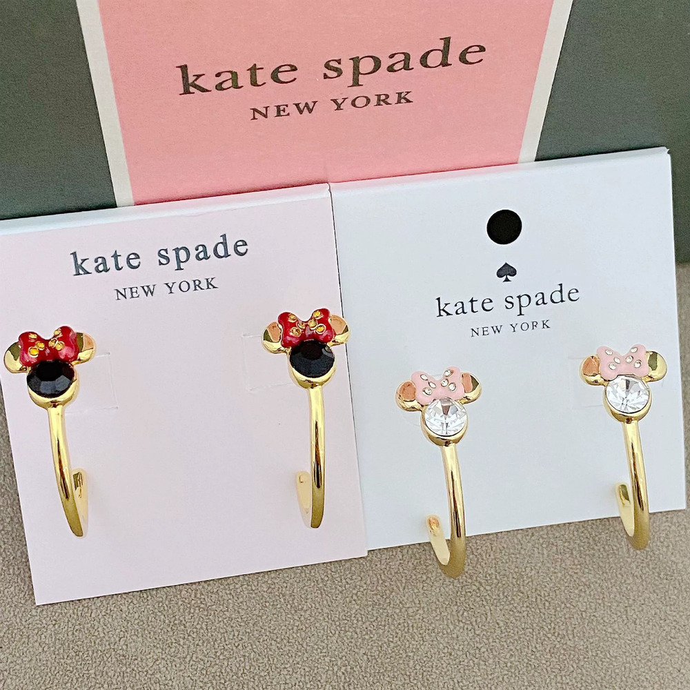 Coach Minnie Rhinestone Enamel Earrings